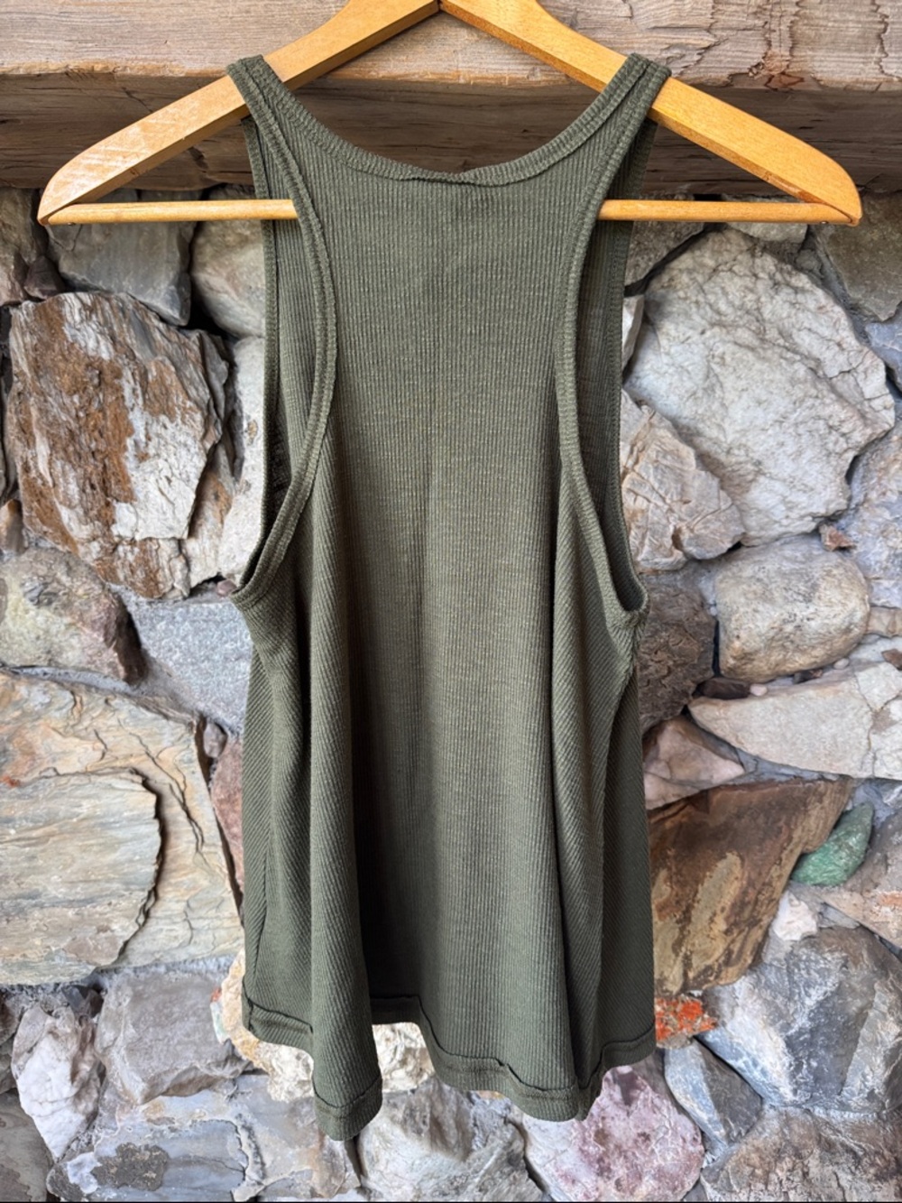 Free People Boho Ribbed A-Line Racerback Tank Women’s Small - Picture 6 of 14